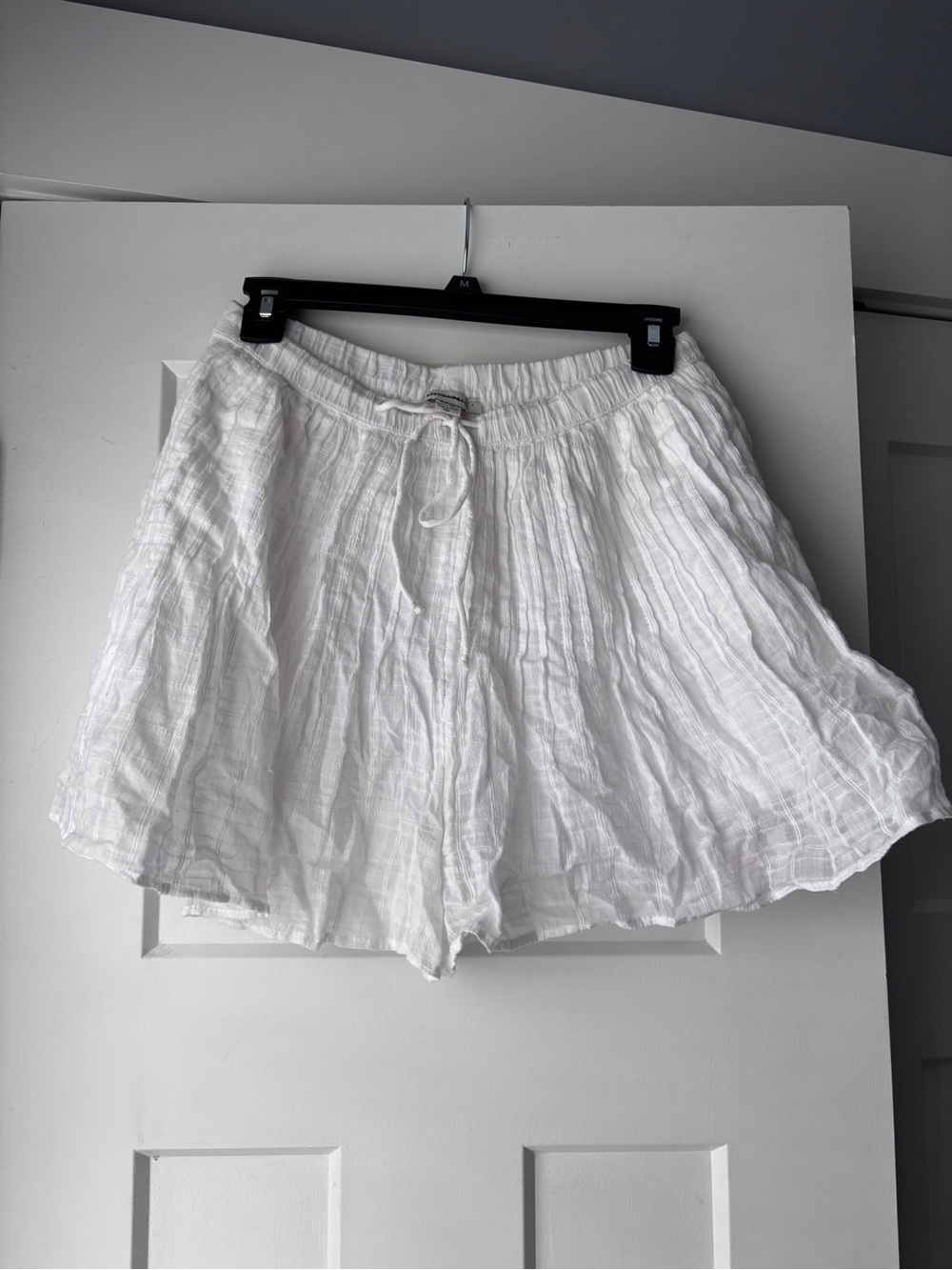 American Eagle Outfitters White High Waist Gauze Shorts